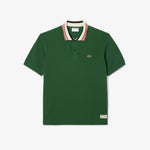 French Made Classic Fit Stripe Collar Polo Shirt