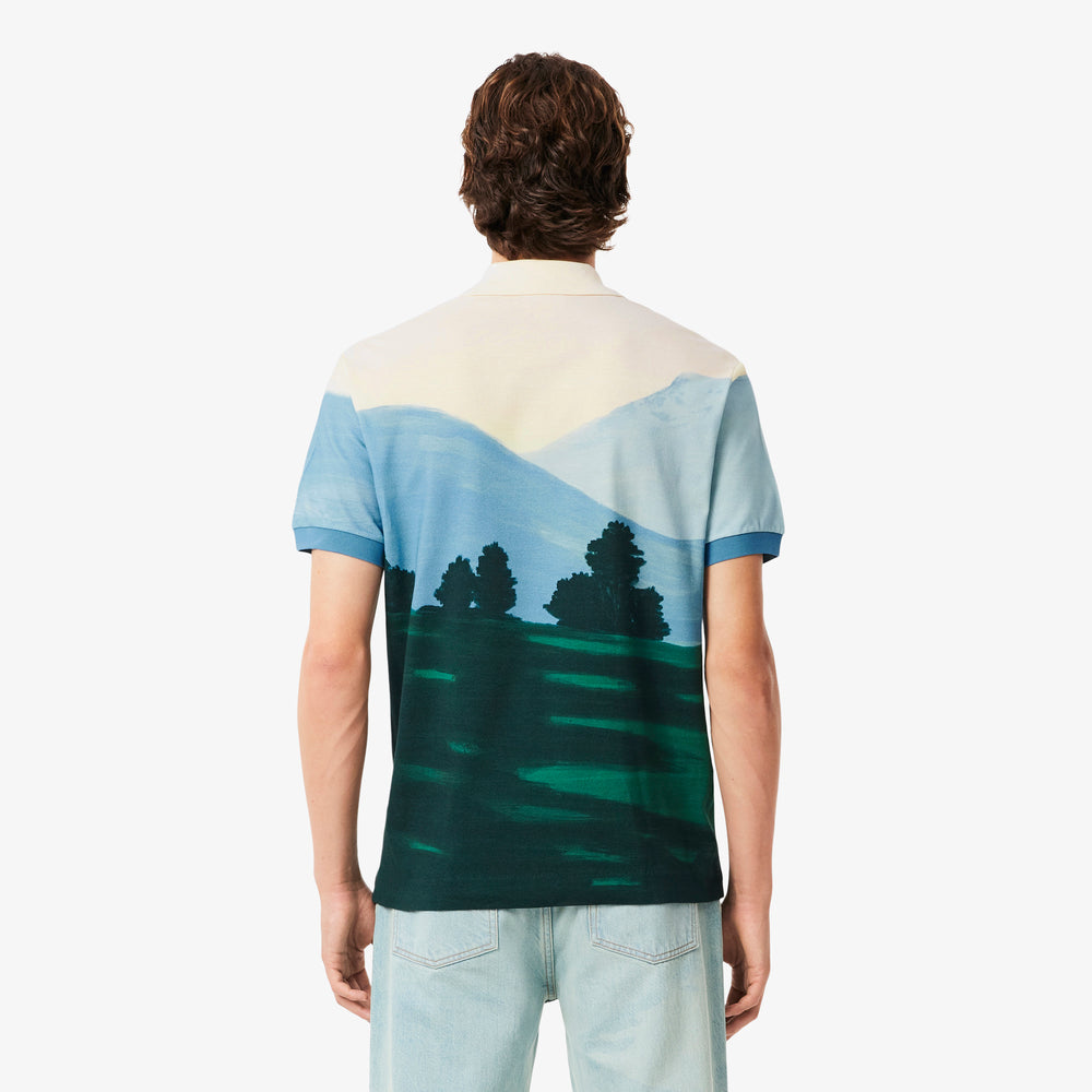 Classic Fit Printed Petit Piqué Polo Shirt