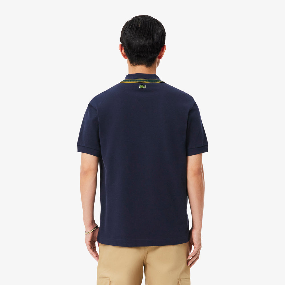 Classic Fit French Made Badge Accent Polo Shirt