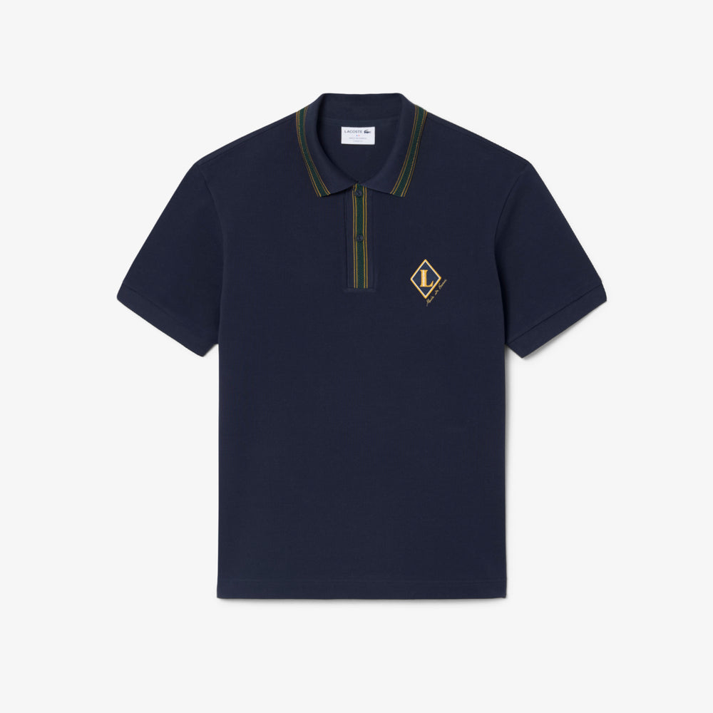 Classic Fit French Made Badge Accent Polo Shirt