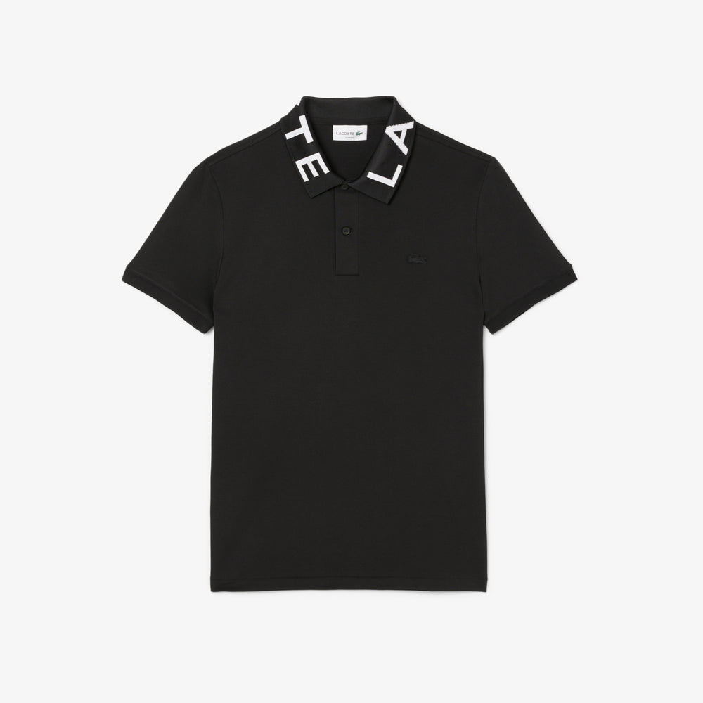 Slim Fit Jacquard Branded Polo Shirt