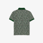 Crocodile Print Piqué Polo Shirt
