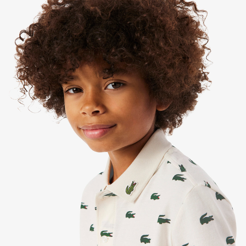 Printed Petit Piqué Polo Shirt