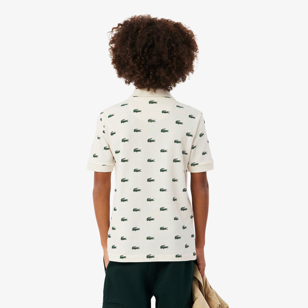 Printed Petit Piqué Polo Shirt