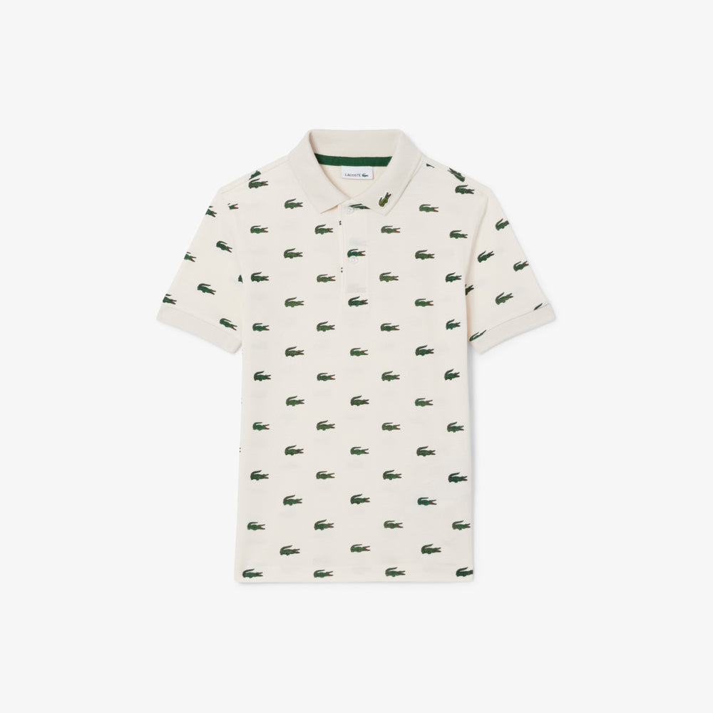 Printed Petit Piqué Polo Shirt