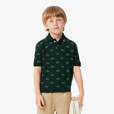 Printed Petit Piqué Polo Shirt