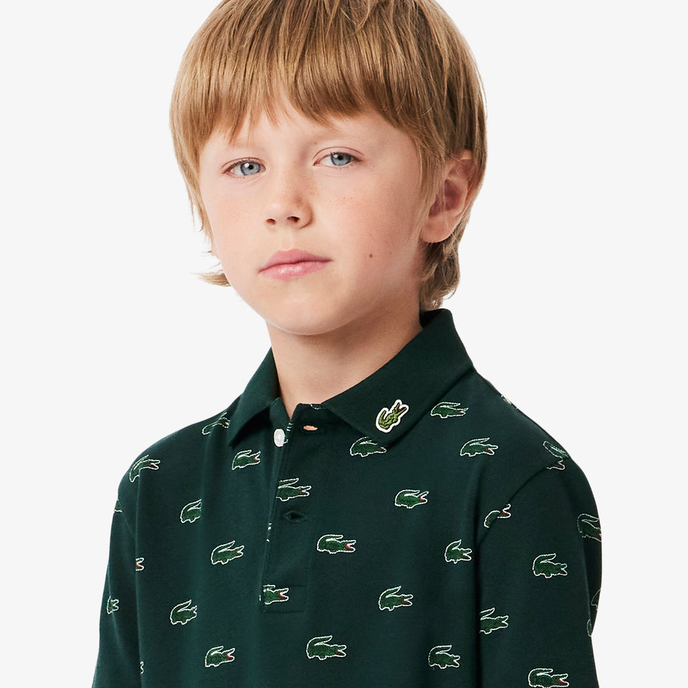 Printed Petit Piqué Polo Shirt