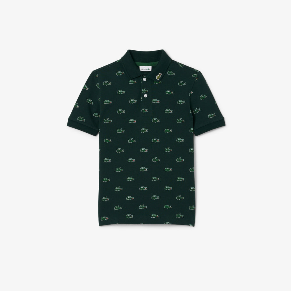 Printed Petit Piqué Polo Shirt