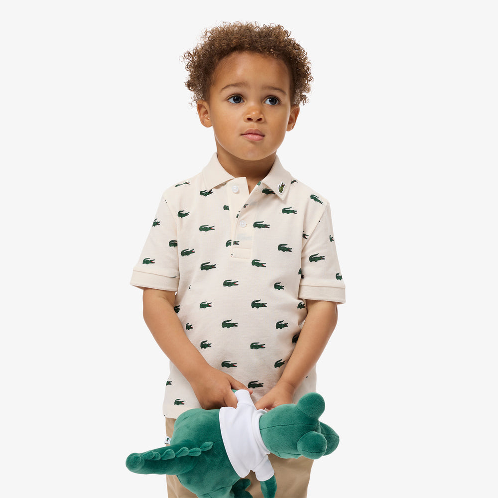 Printed Petit Piqué Polo Shirt