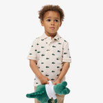 Printed Petit Piqué Polo Shirt