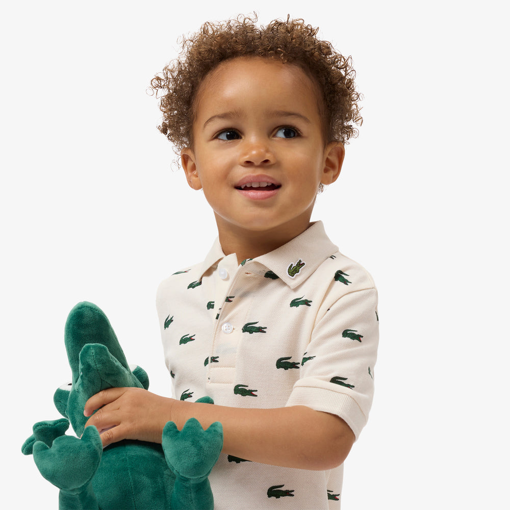 Printed Petit Piqué Polo Shirt