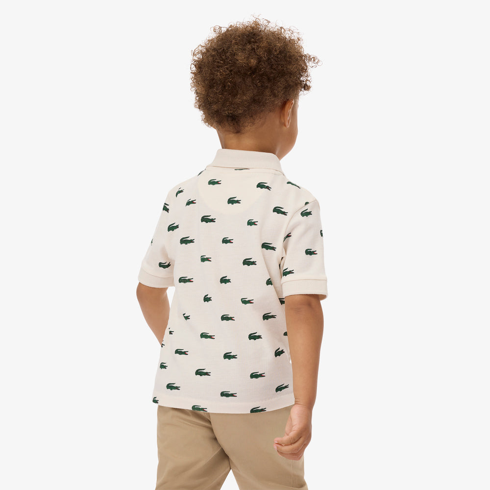 Printed Petit Piqué Polo Shirt