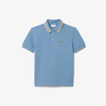 Stripe Collar Petit Piqué Polo Shirt