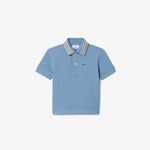Stripe Collar Petit Piqué Polo Shirt