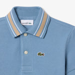 Stripe Collar Petit Piqué Polo Shirt