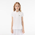 Scalloped Collar Mini Piqué Polo Shirt