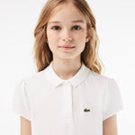Scalloped Collar Mini Piqué Polo Shirt
