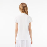 Scalloped Collar Mini Piqué Polo Shirt