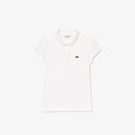 Scalloped Collar Mini Piqué Polo Shirt