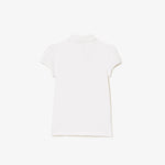Scalloped Collar Mini Piqué Polo Shirt
