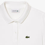 Scalloped Collar Mini Piqué Polo Shirt