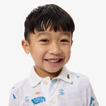 Mini Piqué Printed Polo Shirt