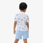 Mini Piqué Printed Polo Shirt