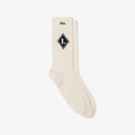 French-Made Ribbed Knit Socks