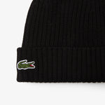 Rib Knit Brushed Wool Beanie
