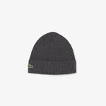 Rib Knit Brushed Wool Beanie