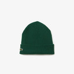 Rib Knit Brushed Wool Beanie