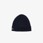 Rib Knit Brushed Wool Beanie