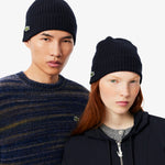 Rib Knit Brushed Wool Beanie