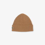 Rib Knit Brushed Wool Beanie