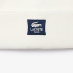 Ribbed Cotton Badge Beanie