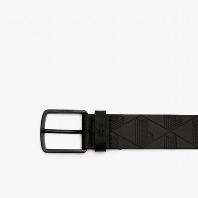 Textured Monogram Leather Belt