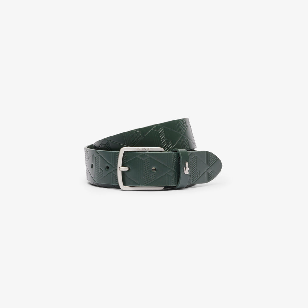Textured Monogram Leather Belt