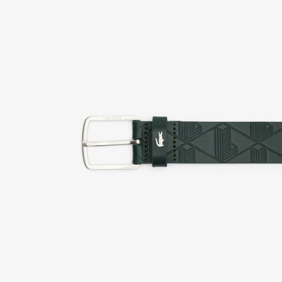 Textured Monogram Leather Belt