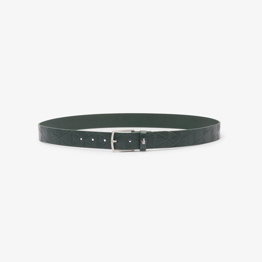 Textured Monogram Leather Belt