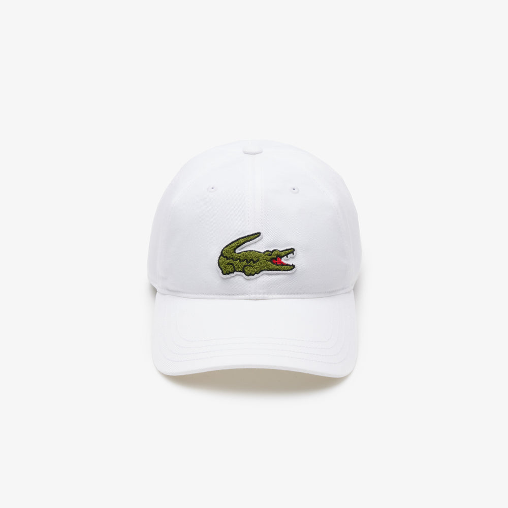 Crocodile Badge Cotton Twill Cap