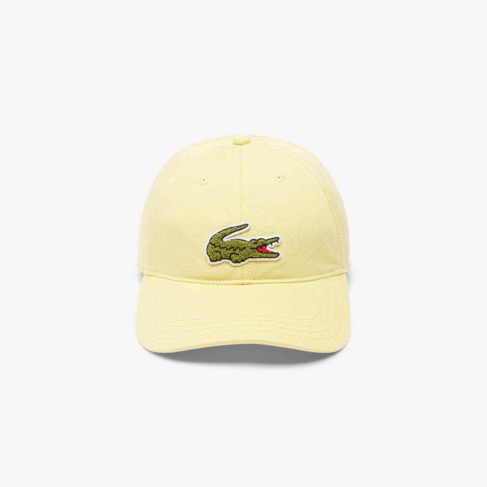Crocodile Badge Cotton Twill Cap