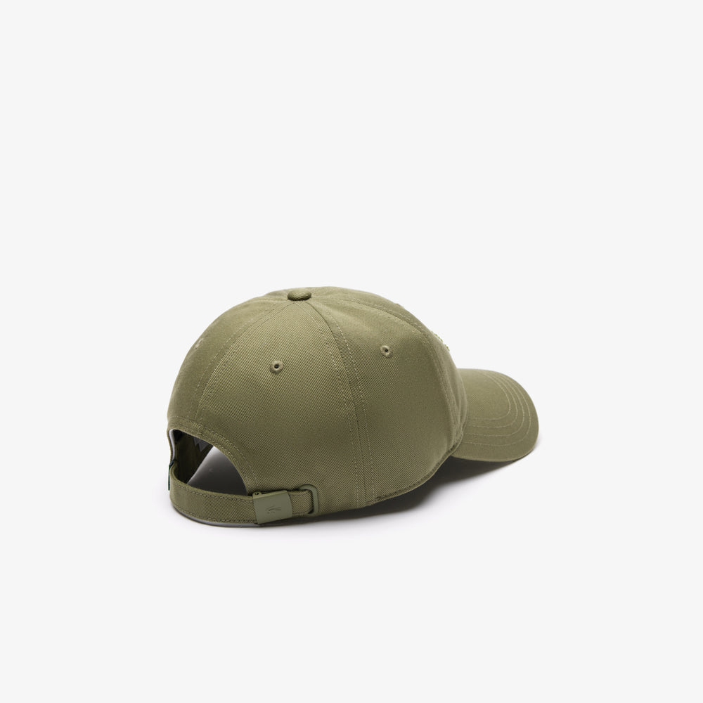 Crocodile Badge Cotton Twill Cap