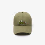 Crocodile Badge Cotton Twill Cap