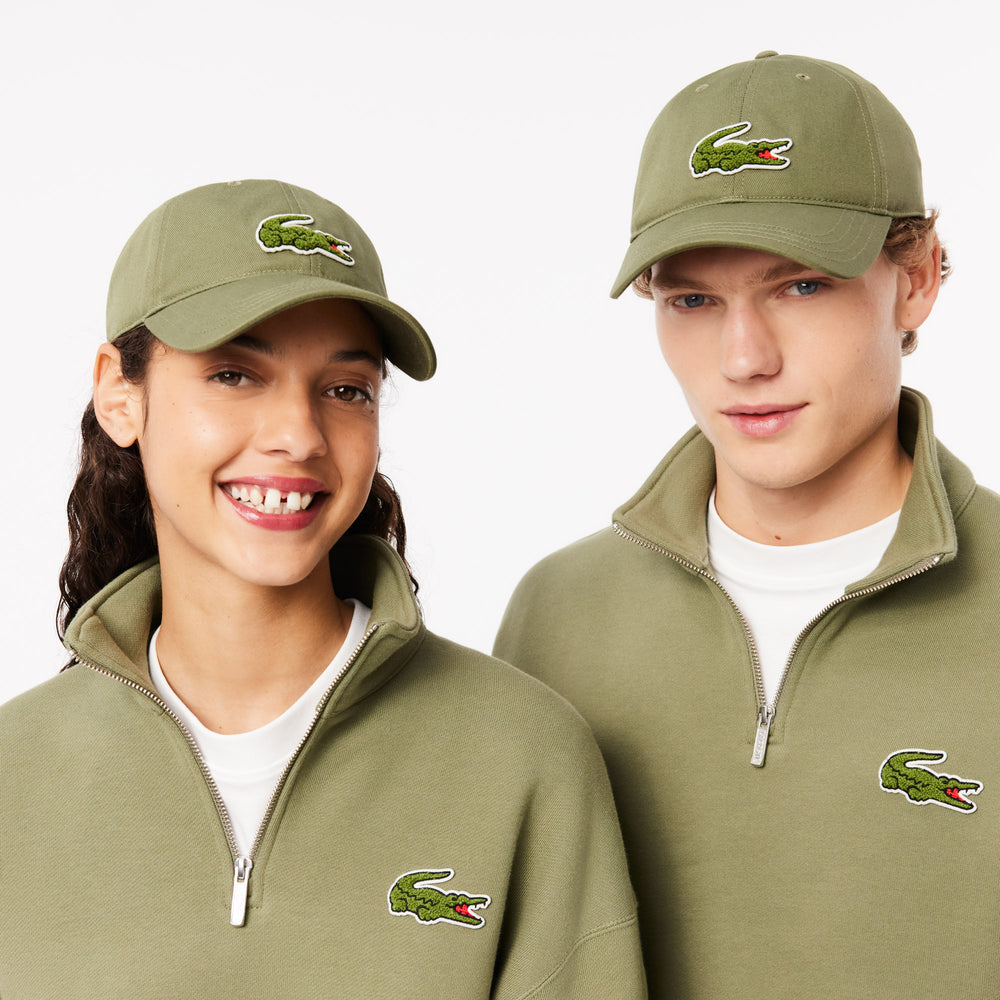 Crocodile Badge Cotton Twill Cap