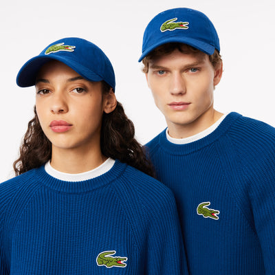 Crocodile Badge Cotton Twill Cap