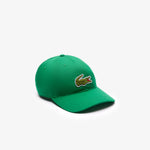 Crocodile Badge Cotton Twill Cap