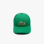 Crocodile Badge Cotton Twill Cap