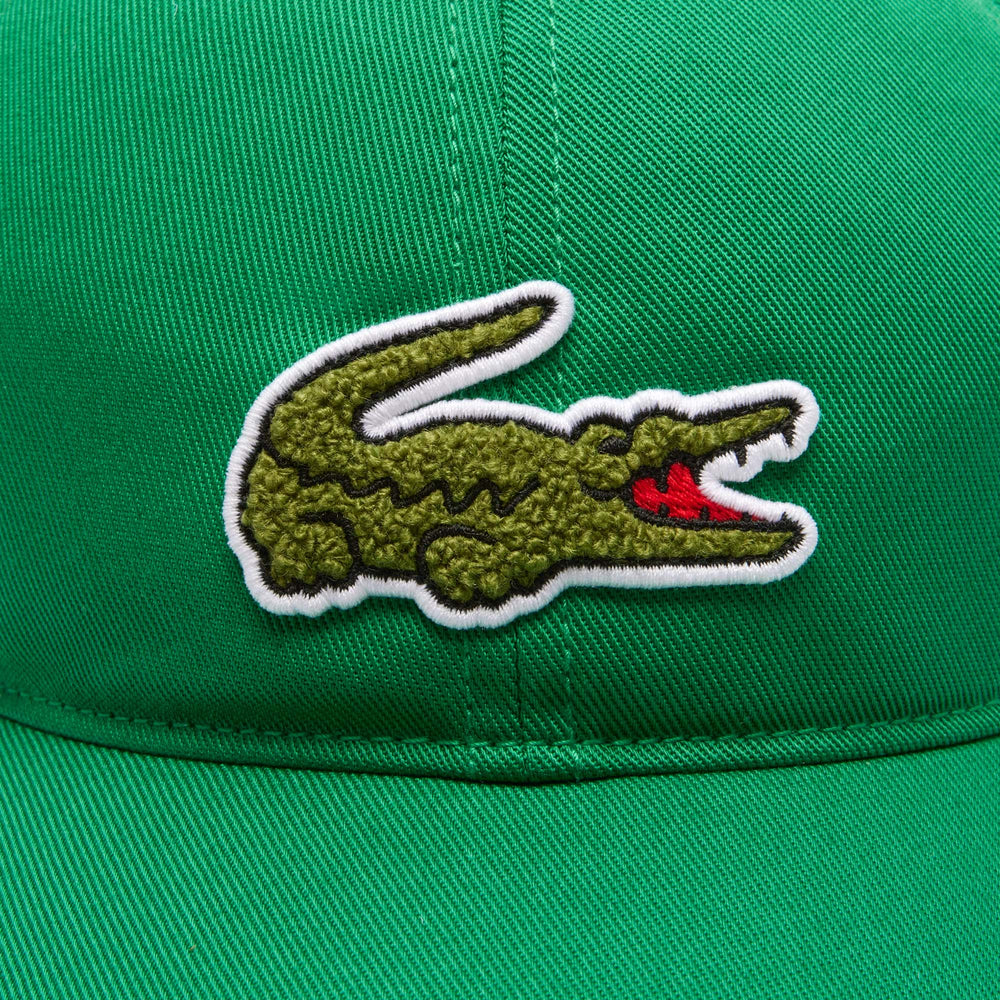 Crocodile Badge Cotton Twill Cap