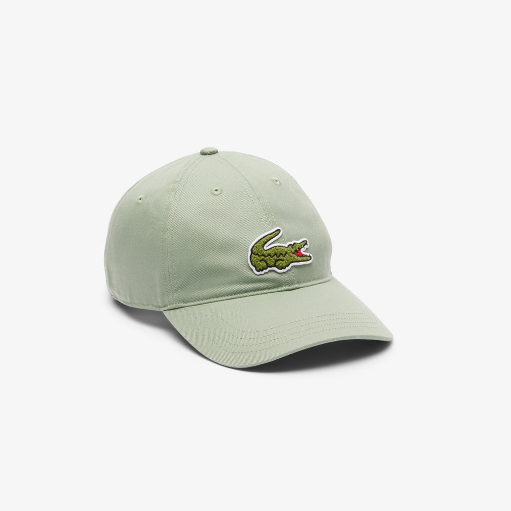 Crocodile Badge Cotton Twill Cap