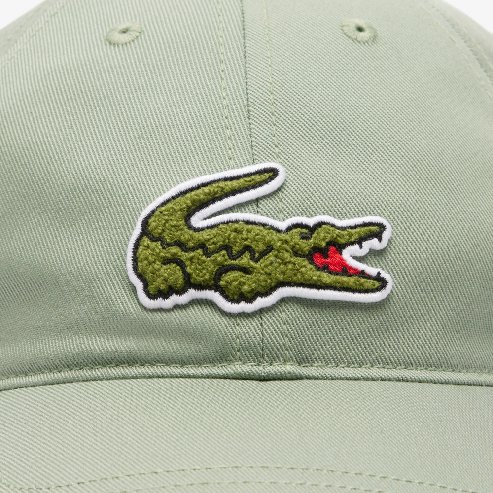 Crocodile Badge Cotton Twill Cap